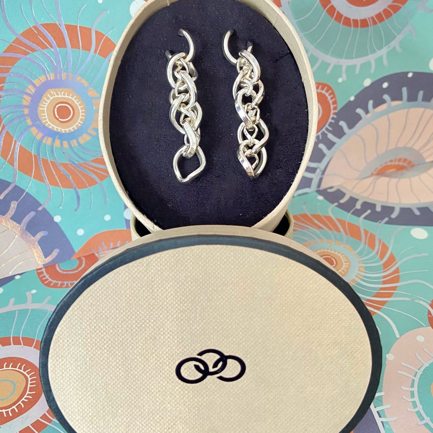 Links of London Infinity Sterling Silver Rare Chain Dropper Earrings