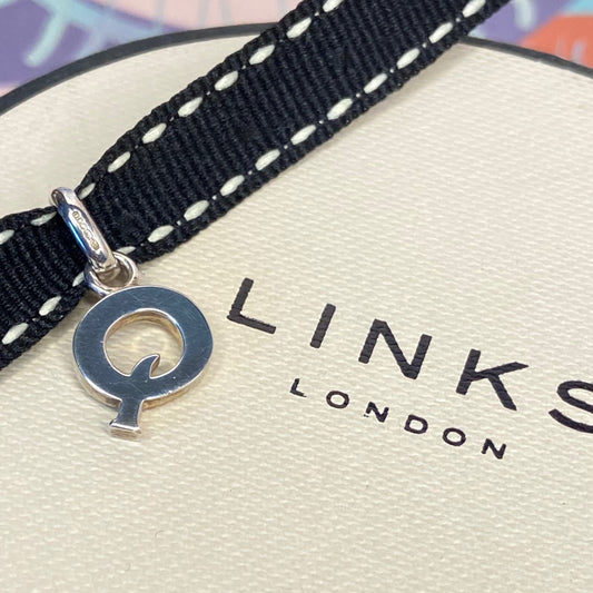 Links of London Sterling Silver Letter Q Charm New!