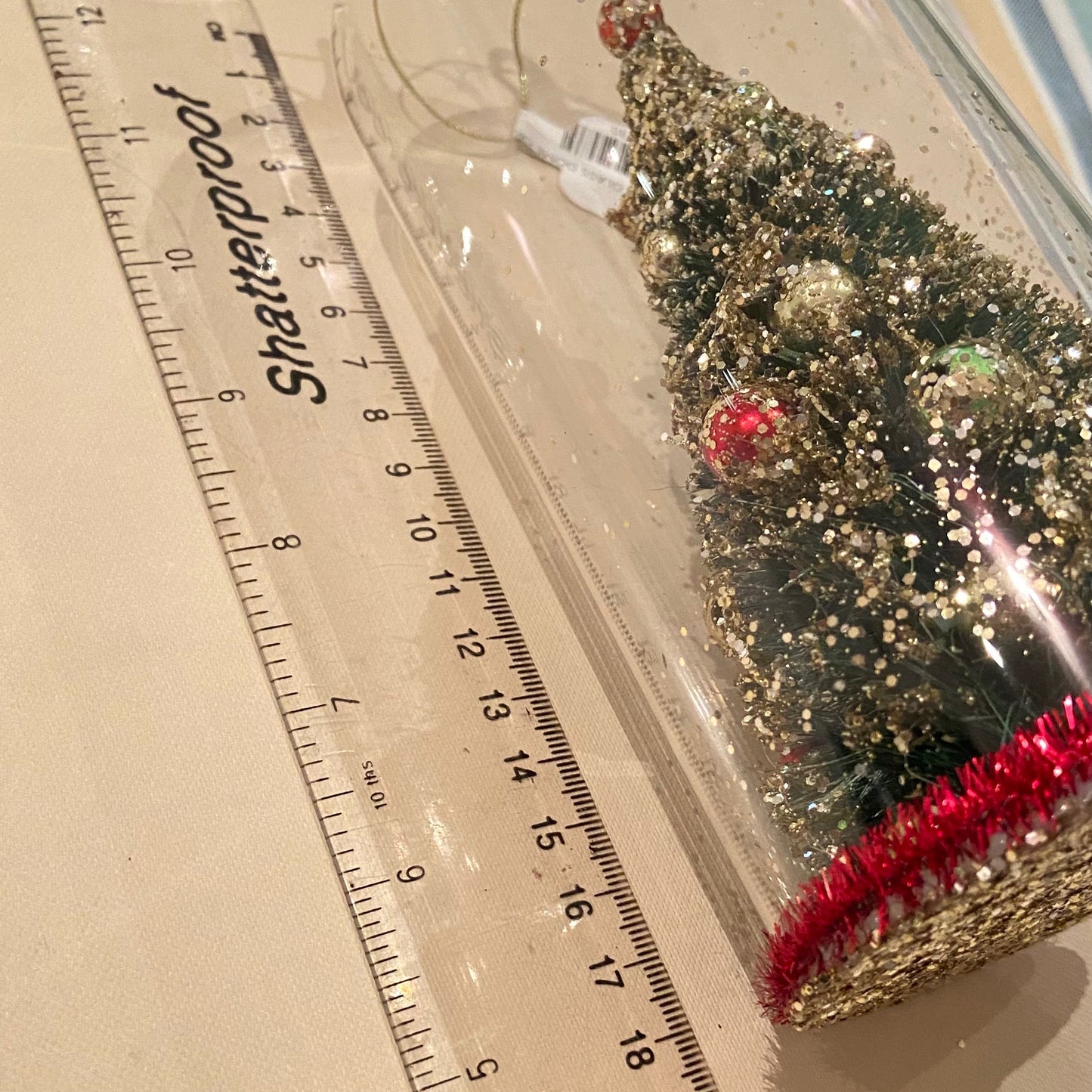 Christmas tree in a glass dome decoration