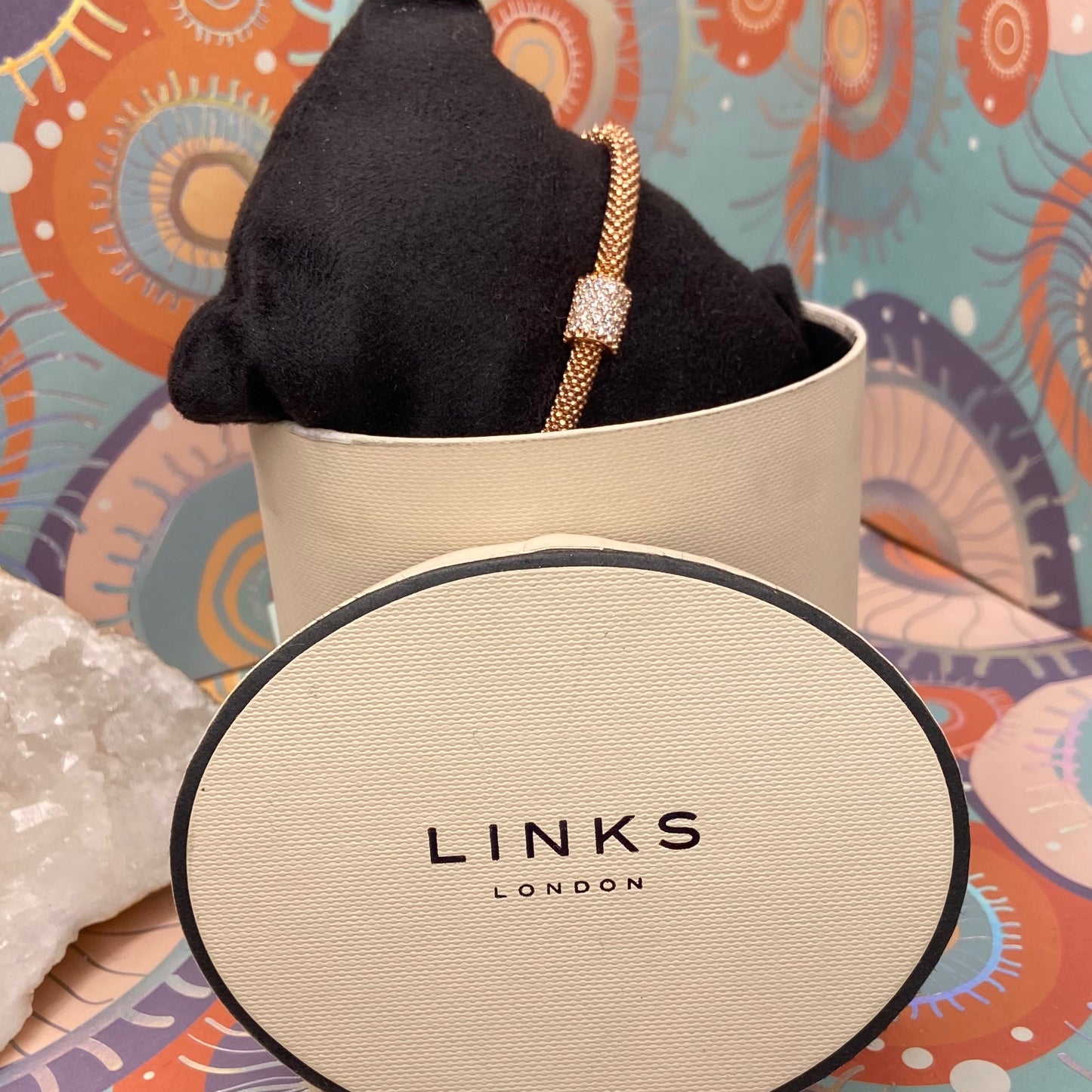 Links of London Sterling Silver Star Dust Bead Bracelet with 18ct Gold Vermeil New!