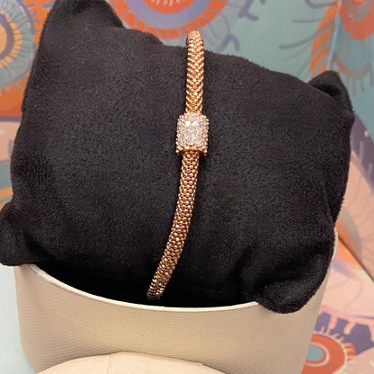 Links of London Sterling Silver Star Dust Bead Bracelet with 18ct Gold Vermeil New!
