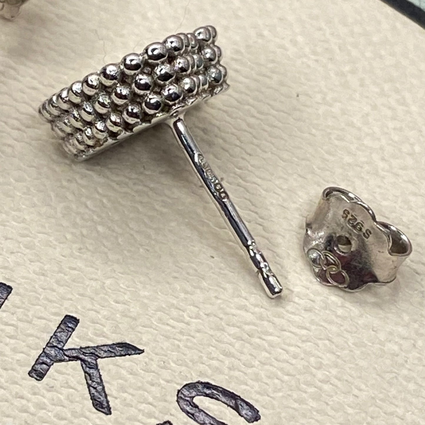 Links of London Sterling Silver Effervescence Pave Cubic Zirconia Heart Stud Earrings