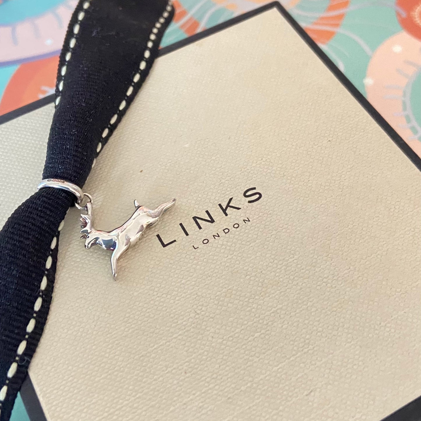 Links of London Silver Jumping Reindeer Charm. New!