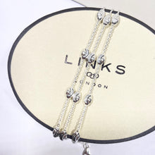 Load image into Gallery viewer, Links of London Essentials Sterling Silver 3 Row Beaded Bracelet
