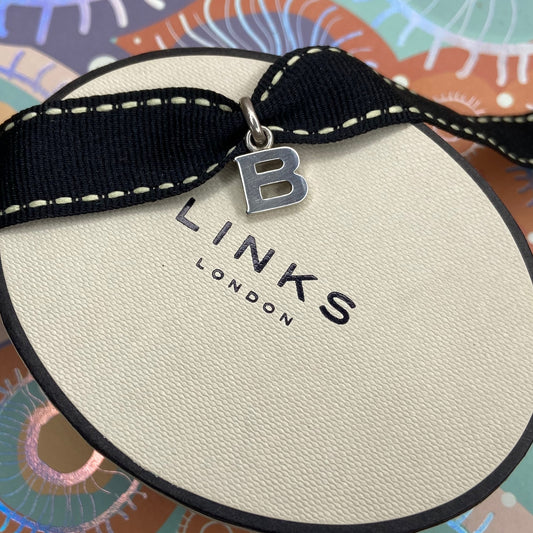 Links of London Preloved Sterling Silver Letter B Charm