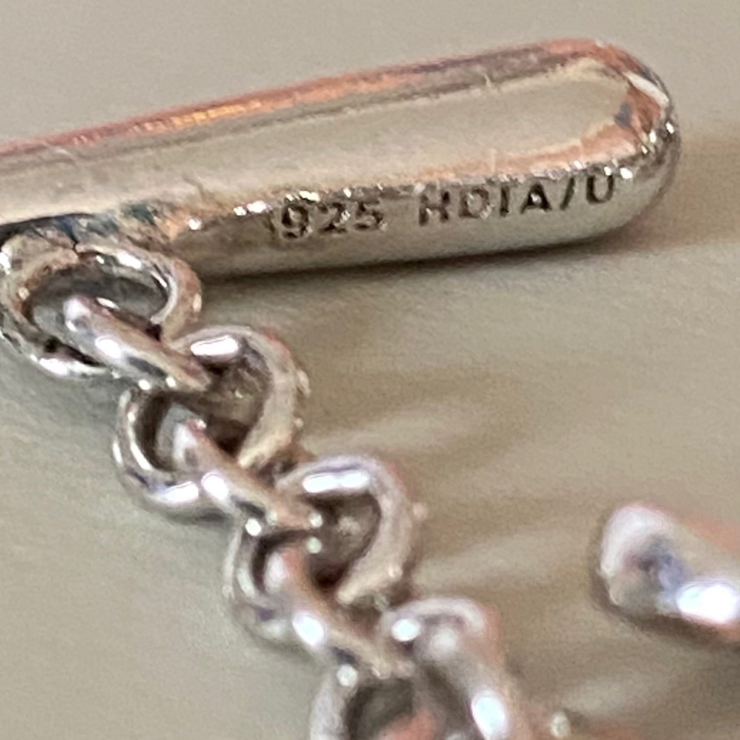 Vintage Hot Diamonds Sterling Silver and Diamond Paradise Open Petal Bracelet