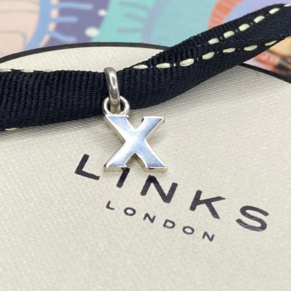 Links of London Preloved Sterling Silver Letter X Charm