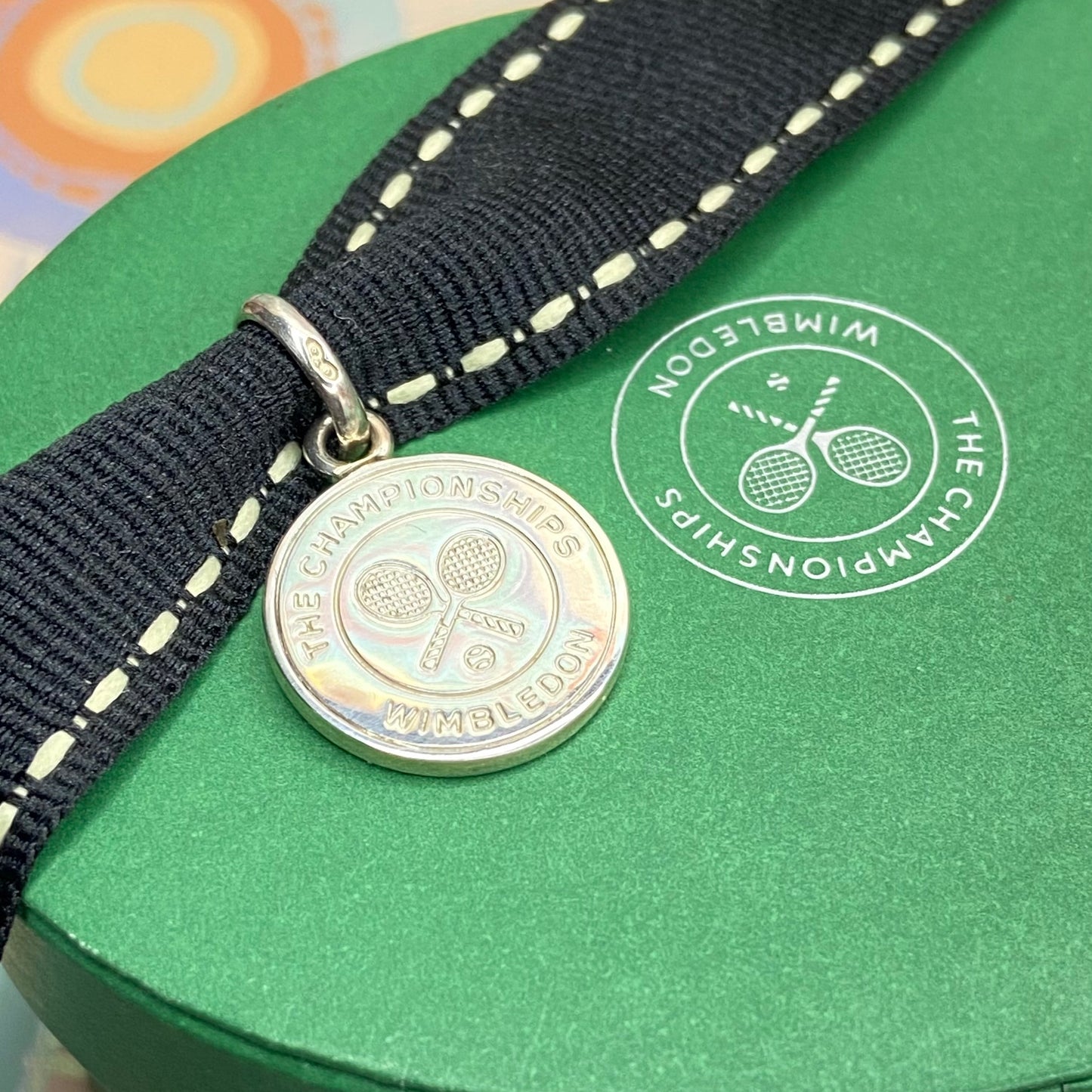 Links of London Sterling Silver Wimbledon Championships Disc Charm. Can be engraved with your personal message. 2012. Very Rare New!