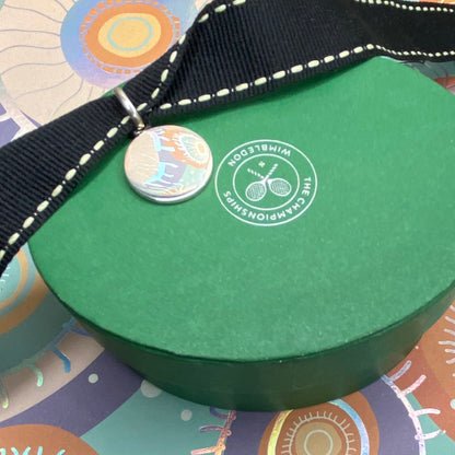 Links of London Sterling Silver Wimbledon Championships Disc Charm. Can be engraved with your personal message. 2012. Very Rare New!