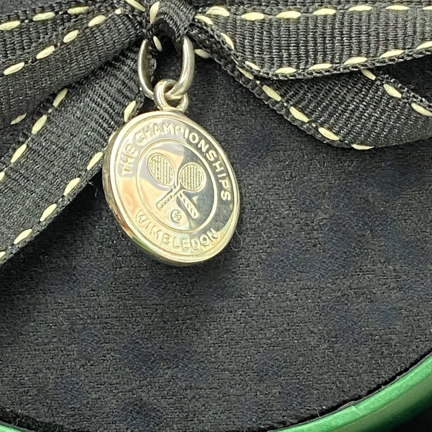 Links of London Sterling Silver Wimbledon Championships Disc Charm. Can be engraved with your personal message. 2012. Very Rare New!