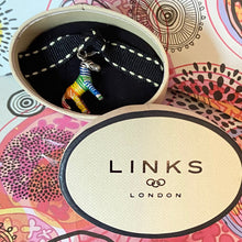 Load image into Gallery viewer, Links of London Enamel Rainbow Zebra charm crafted from Sterling Silver -New. Be the first to love this
