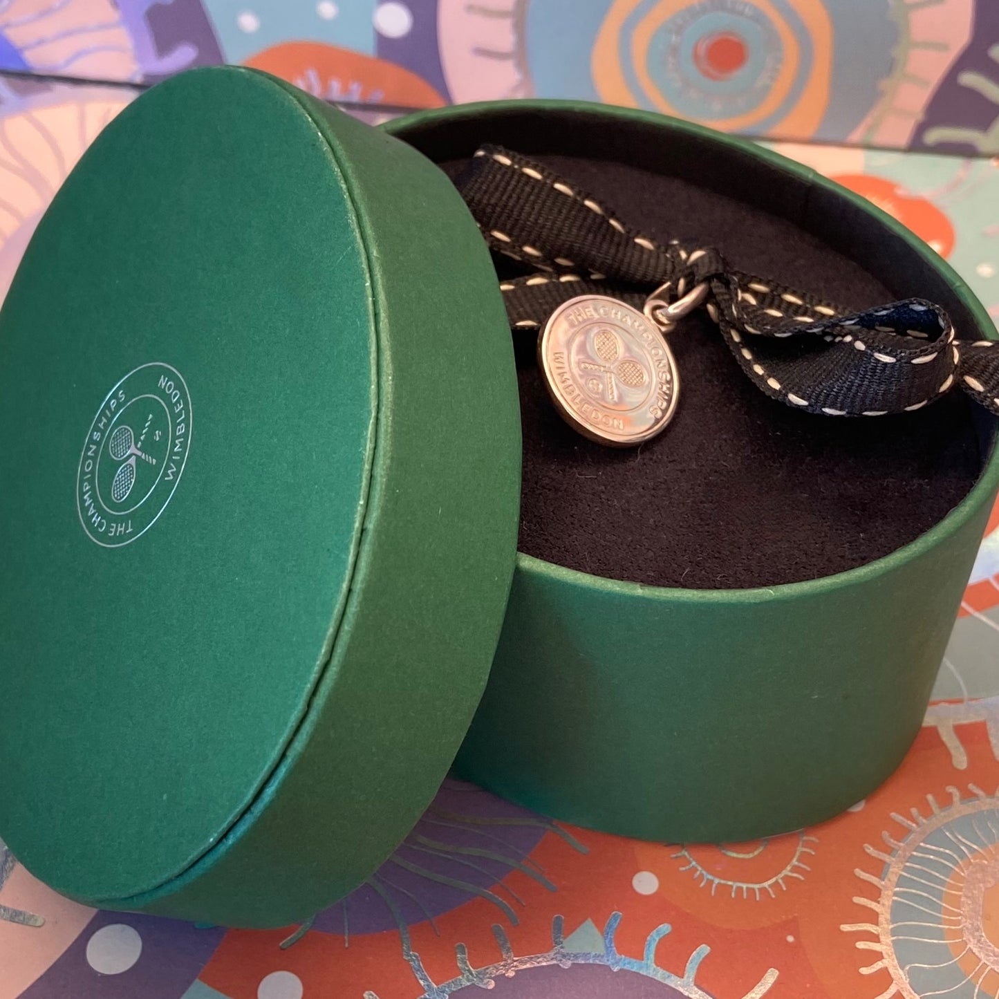 Links of London Sterling Silver Wimbledon Championships Disc Charm. Can be engraved with your personal message. 2012. Very Rare New!