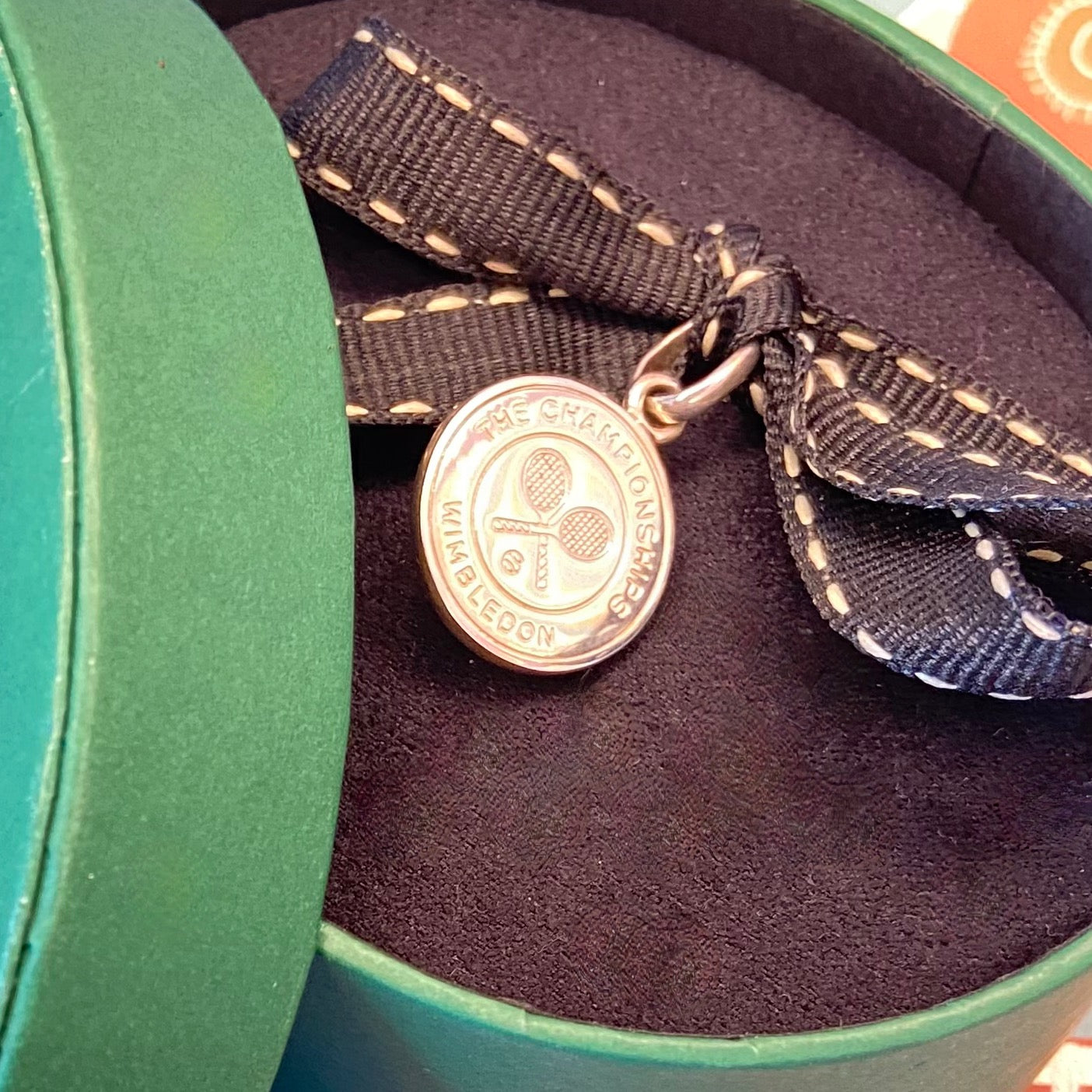 Links of London Sterling Silver Wimbledon Championships Disc Charm. Can be engraved with your personal message. 2012. Very Rare New!