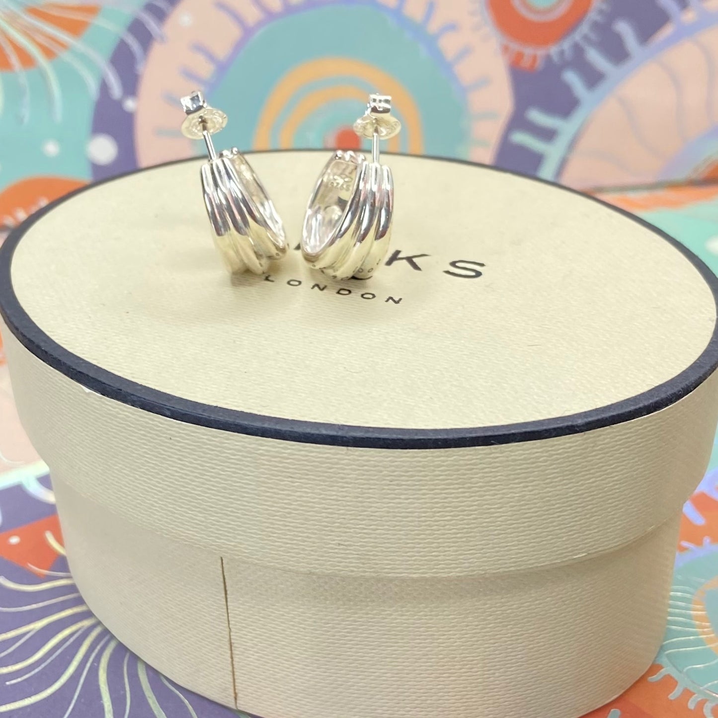 Links of London Sterling Silver Hope Hoop Earrings