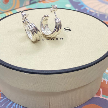Links of London Sterling Silver Hope Hoop Earrings