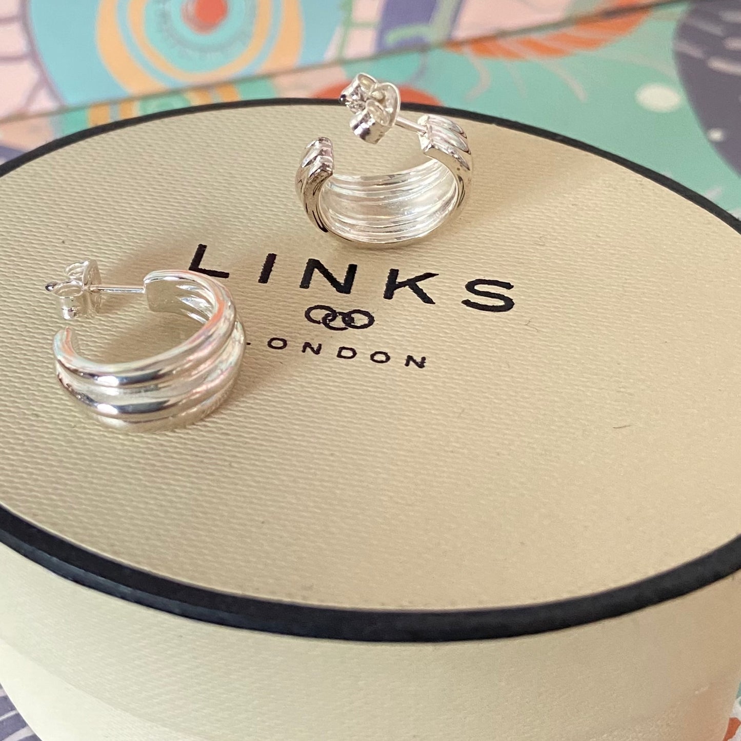 Links of London Sterling Silver Hope Hoop Earrings