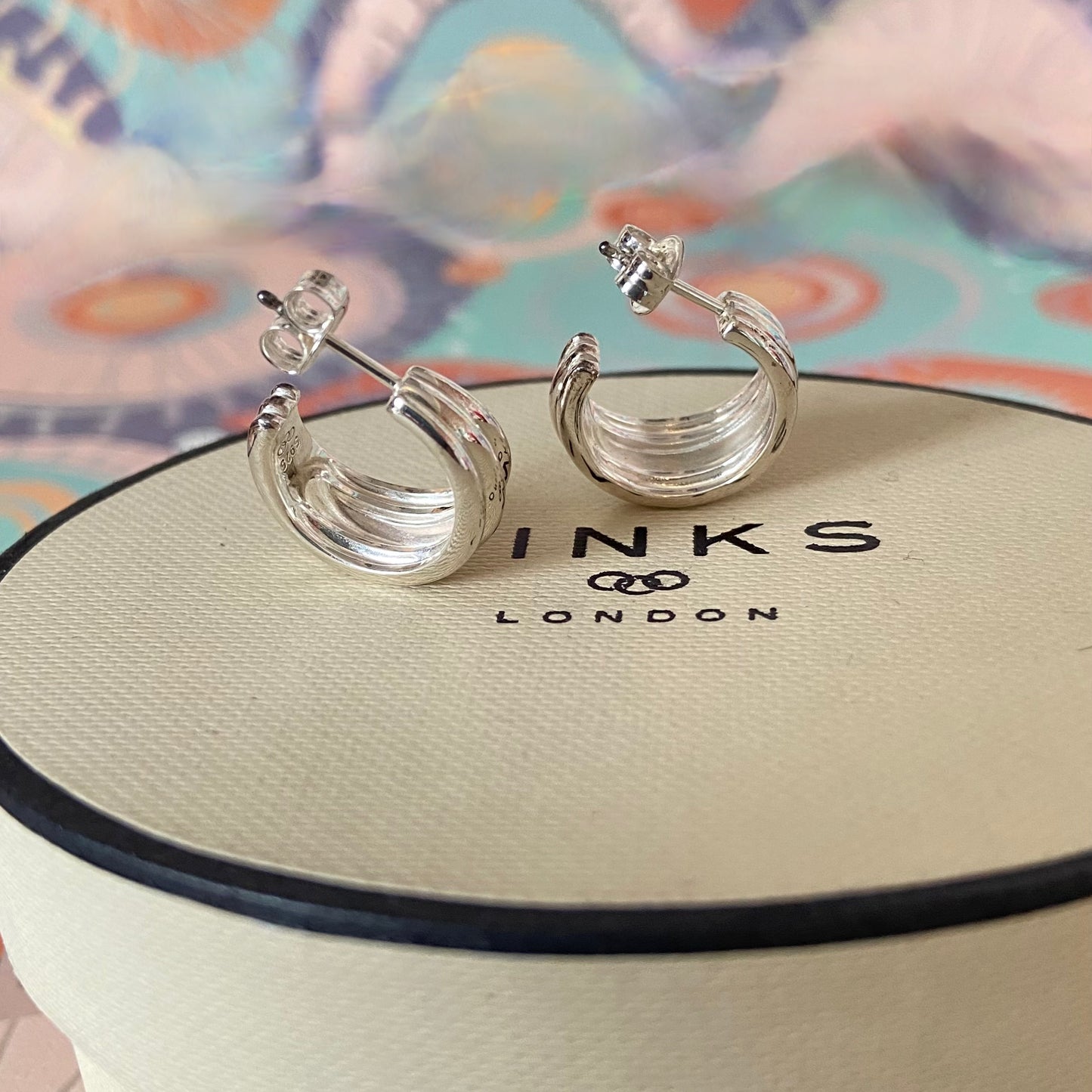 Links of London Sterling Silver Hope Hoop Earrings