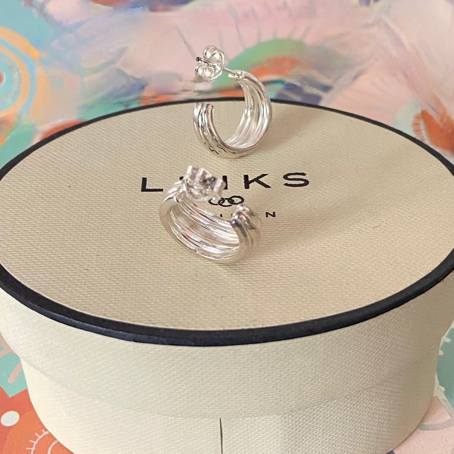 Links of London Sterling Silver Hope Hoop Earrings