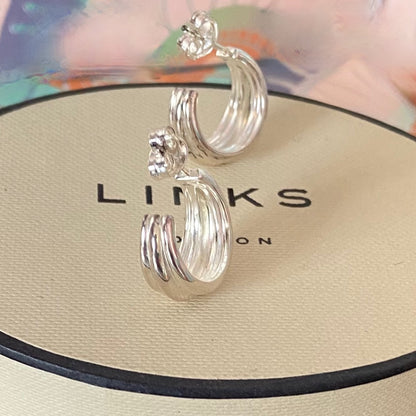 Links of London Sterling Silver Hope Hoop Earrings