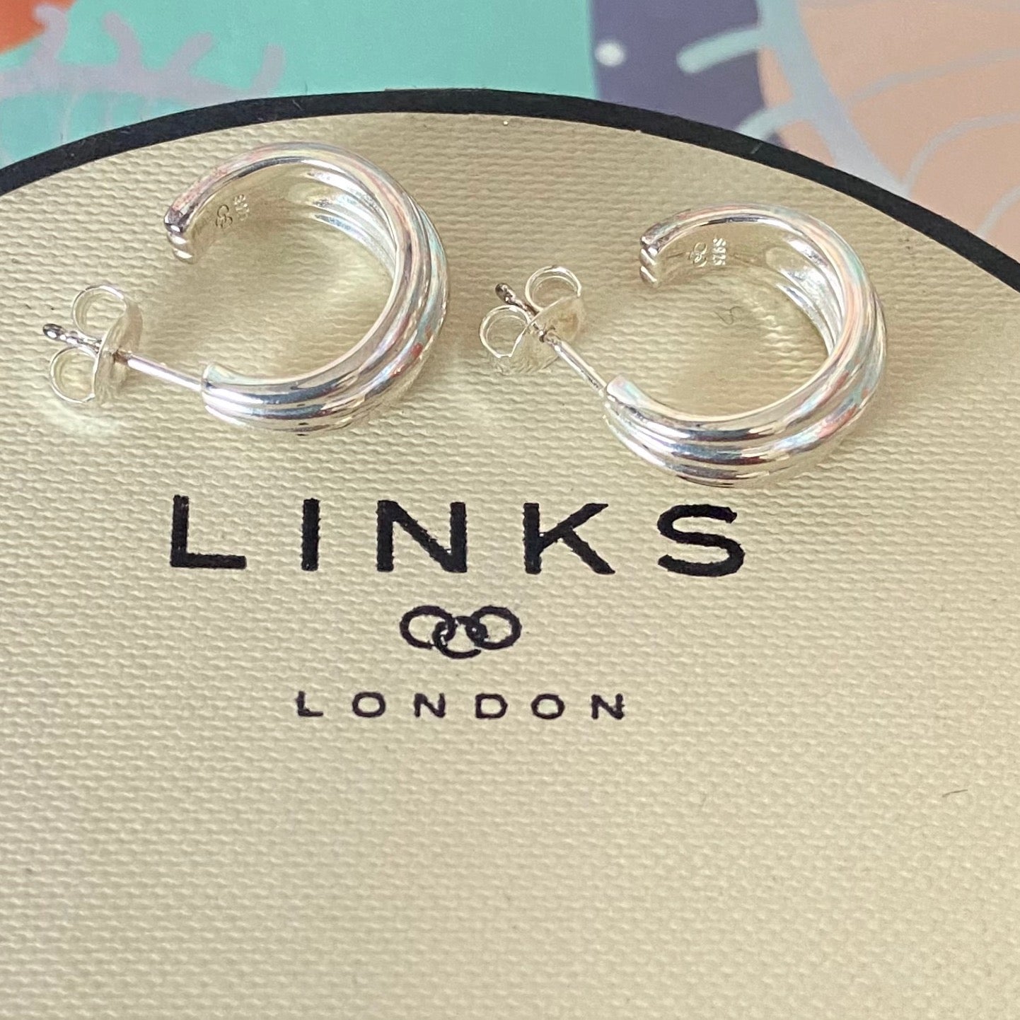 Links of London Sterling Silver Hope Hoop Earrings