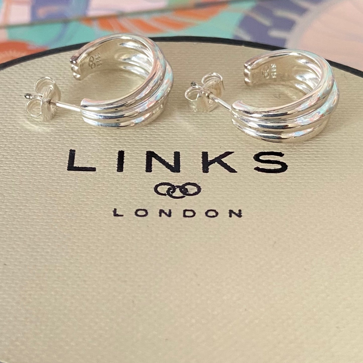 Links of London Sterling Silver Hope Hoop Earrings