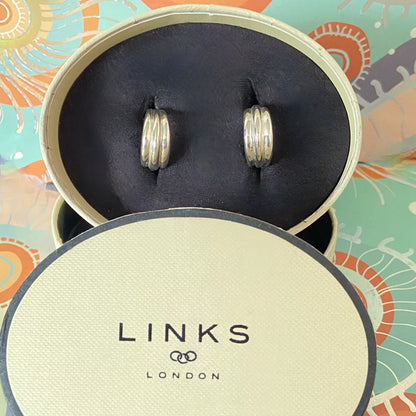 Links of London Sterling Silver Hope Hoop Earrings