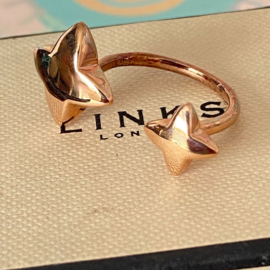 Links of London  Rose Splendour Gold Vermeil  Size L Ring