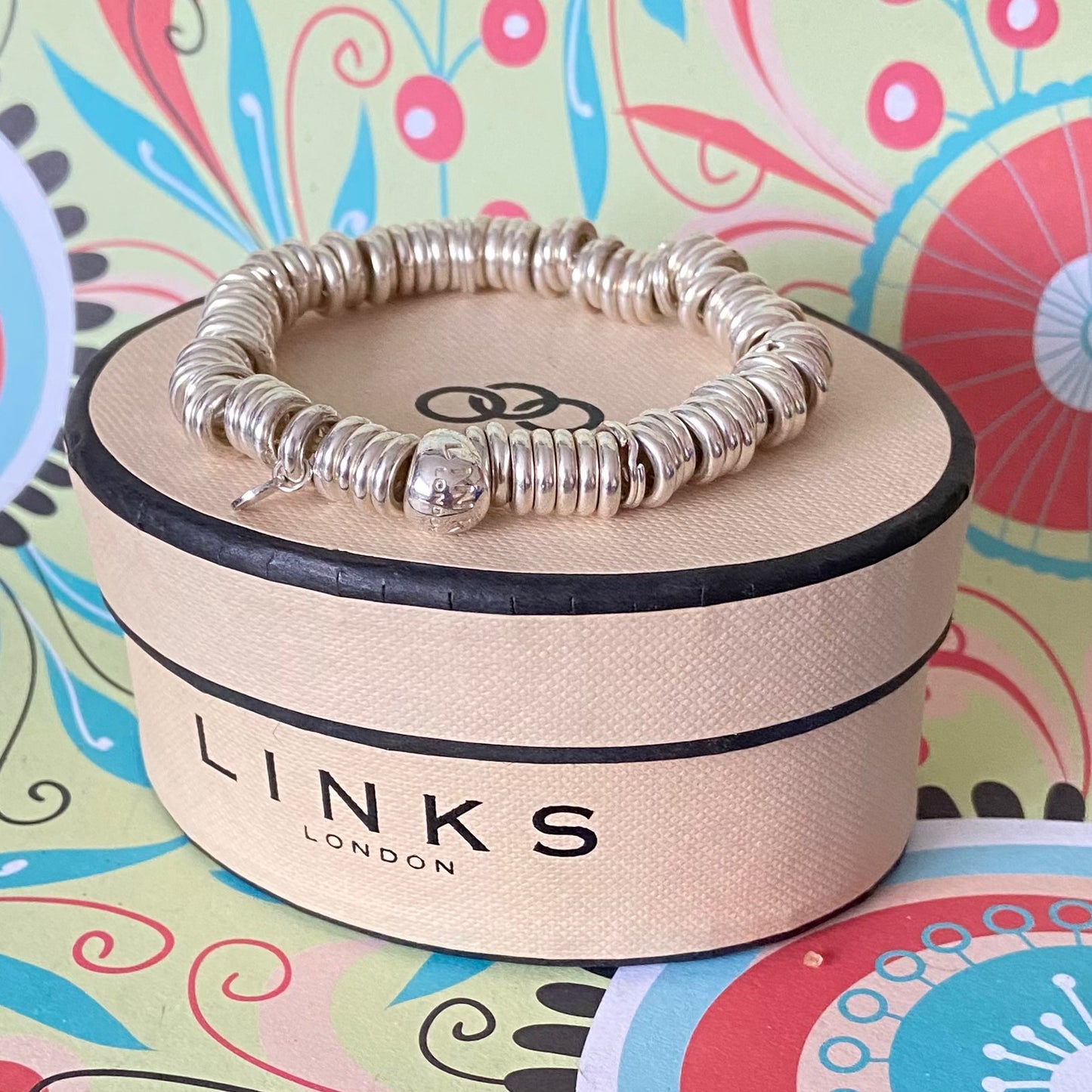 New unused Silver Links of London Iconic Sweetie Bracelet size Small 16cm with 48g of Solid Silver
