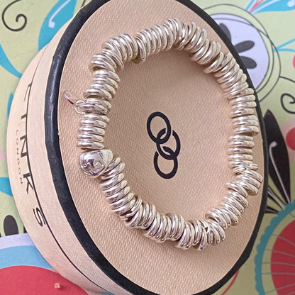 New unused Silver Links of London Iconic Sweetie Bracelet size Small 16cm with 48g of Solid Silver