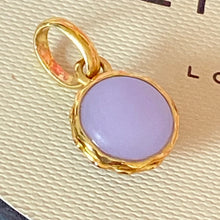 Load image into Gallery viewer, New Links of London 18ct Gold Vermeil Sterling Silver Lavender Macaron Charm, be the first to love this.
