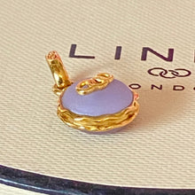 Load image into Gallery viewer, New Links of London 18ct Gold Vermeil Sterling Silver Lavender Macaron Charm, be the first to love this.
