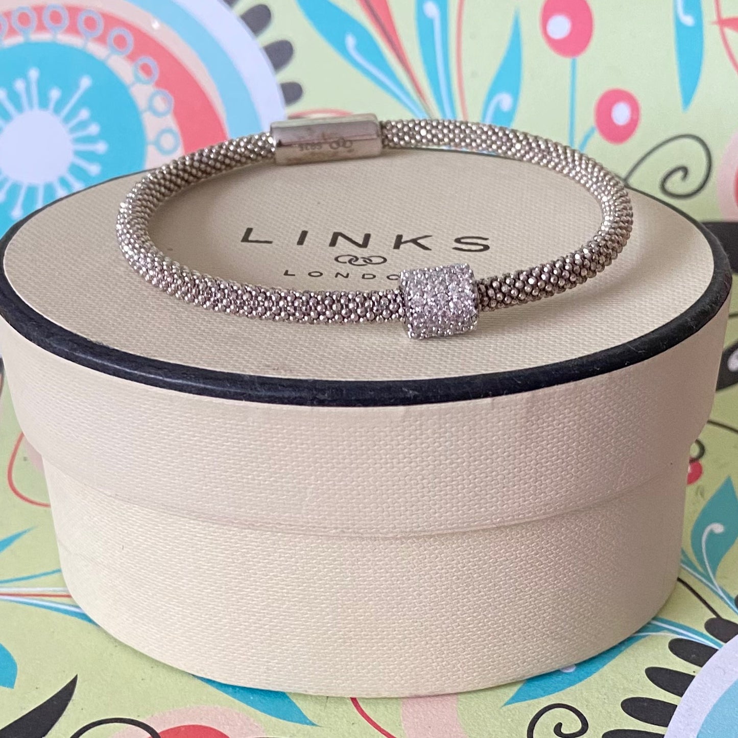 Links of London  Silver Star Dust Bead Bracelet - 18cm end to end