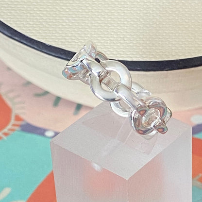 Links of London Sterling Silver Tri Link Ring  size L