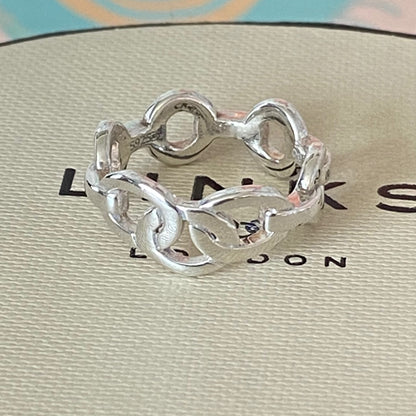 Links of London Sterling Silver Tri Link Ring  size L