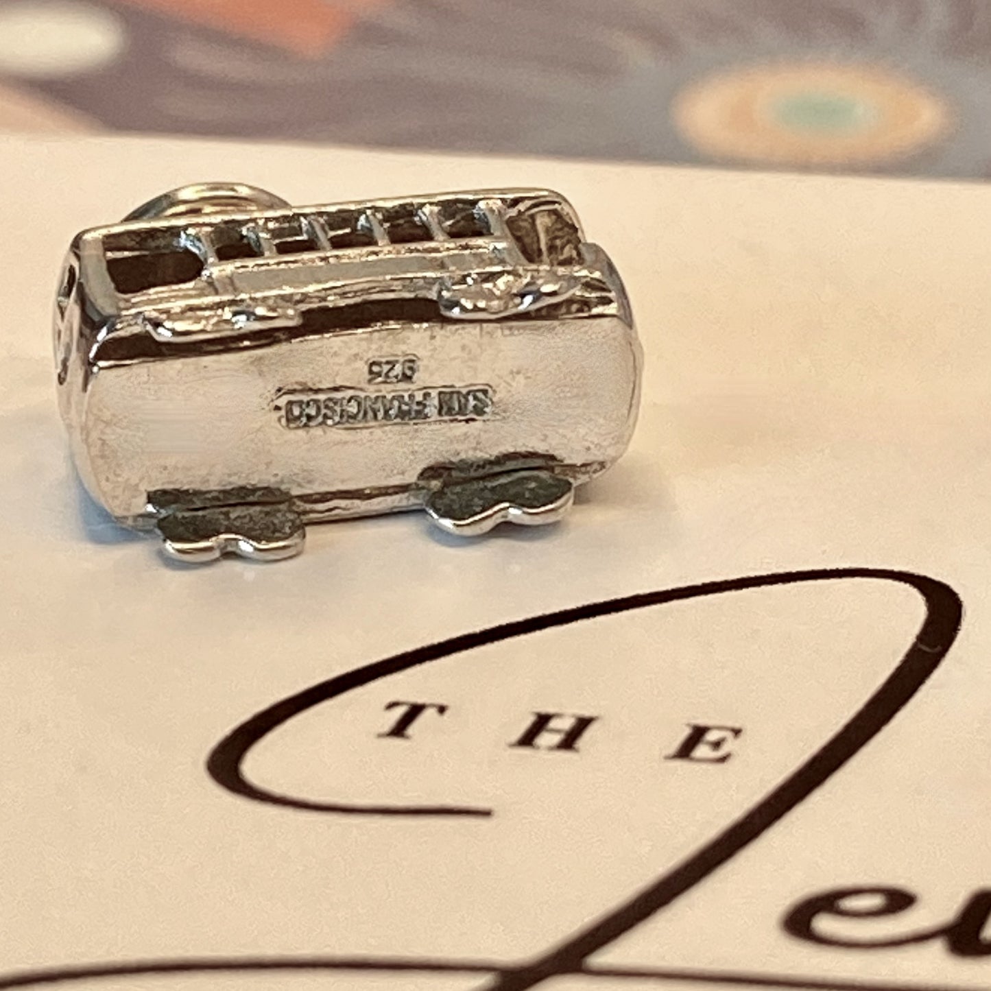 Sterling Silver Vintage  San Francisco Cable Car charm
