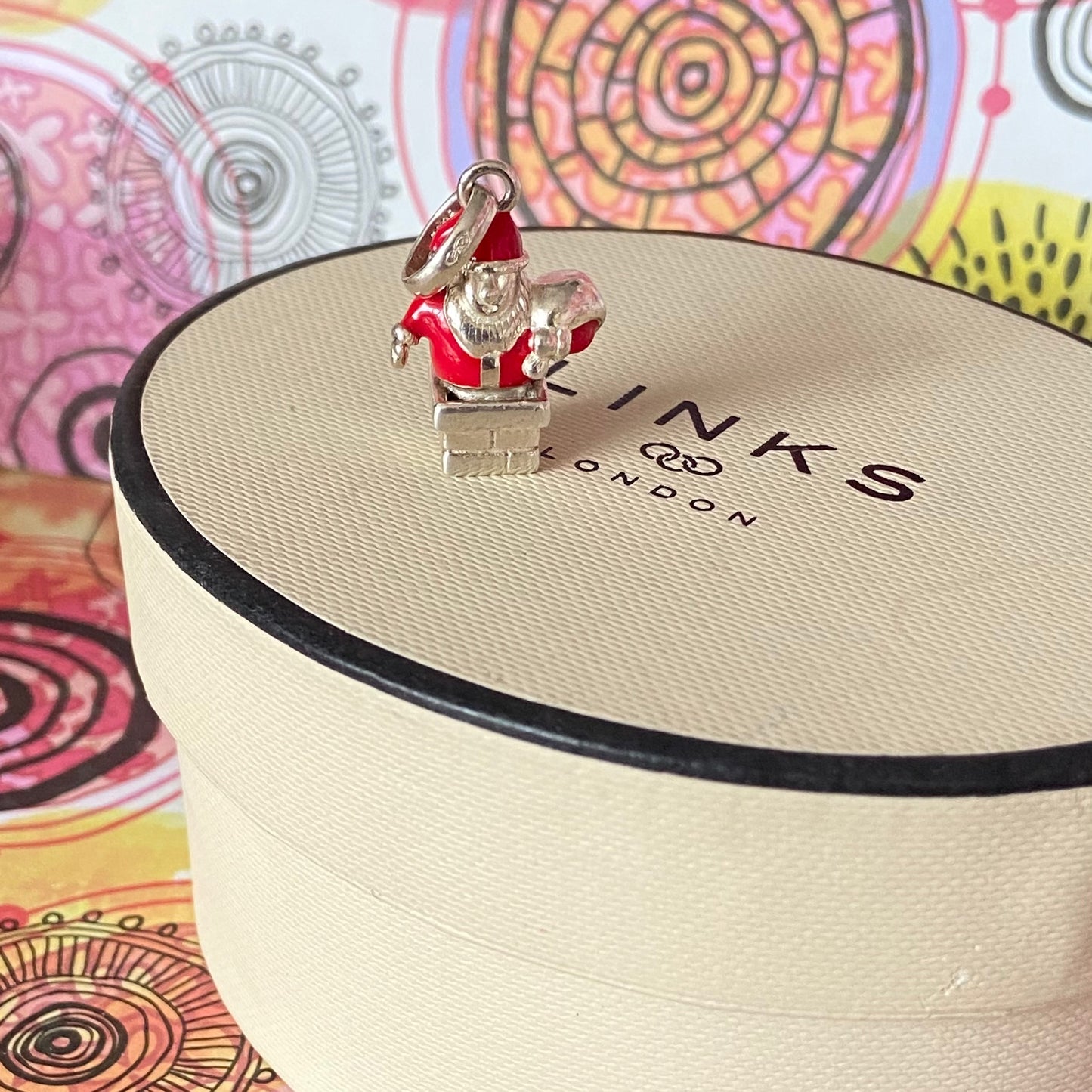 Santa Claus stuck in the chimney charm by Links of London