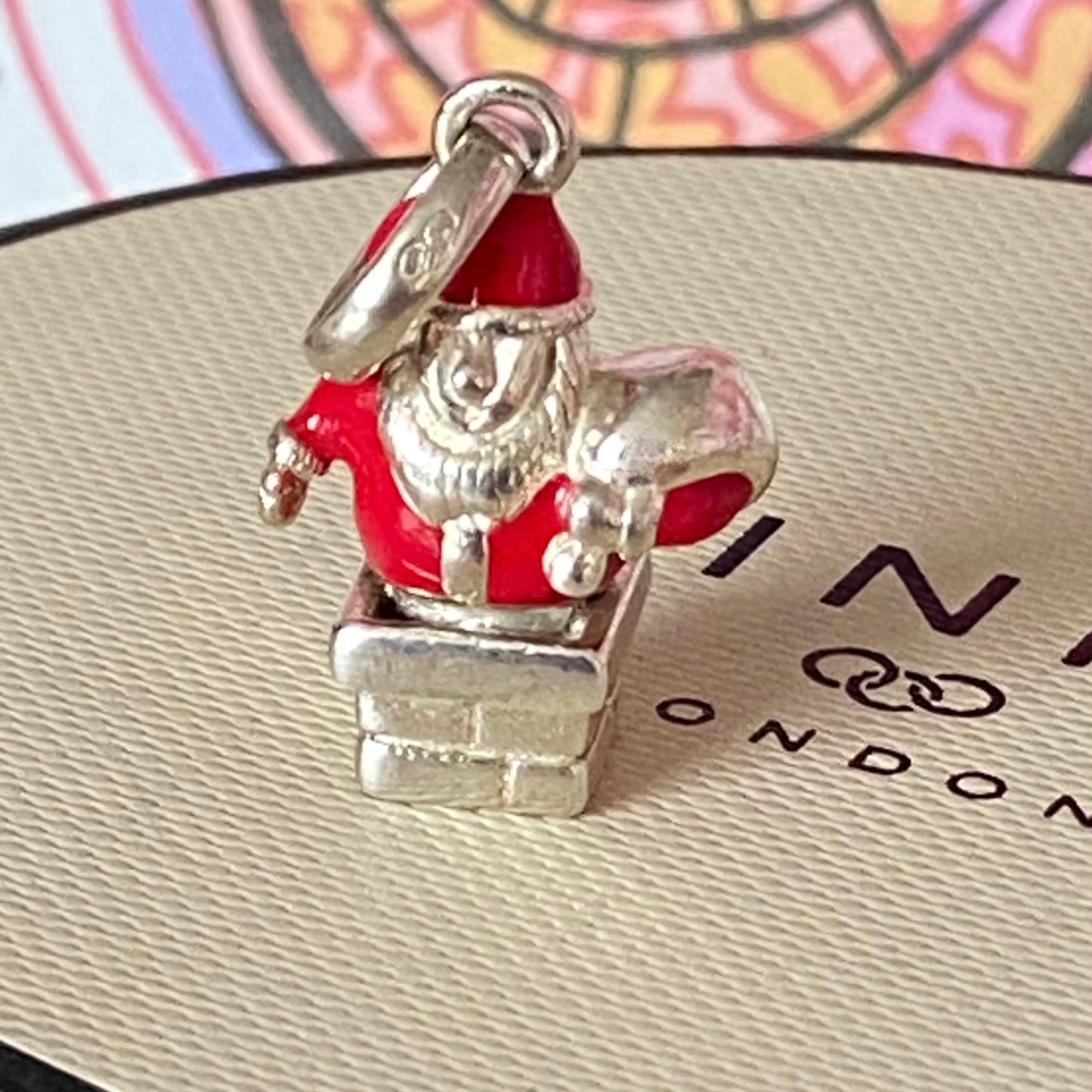 Santa Claus stuck in the chimney charm by Links of London