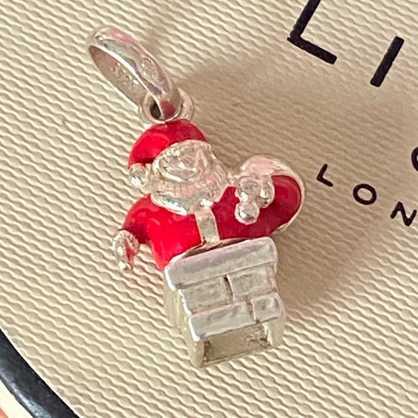Santa Claus stuck in the chimney charm by Links of London