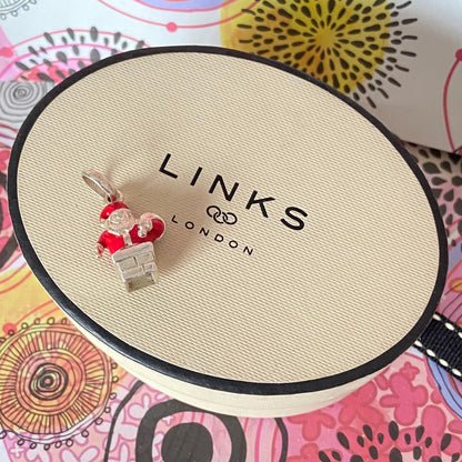 Santa Claus stuck in the chimney charm by Links of London