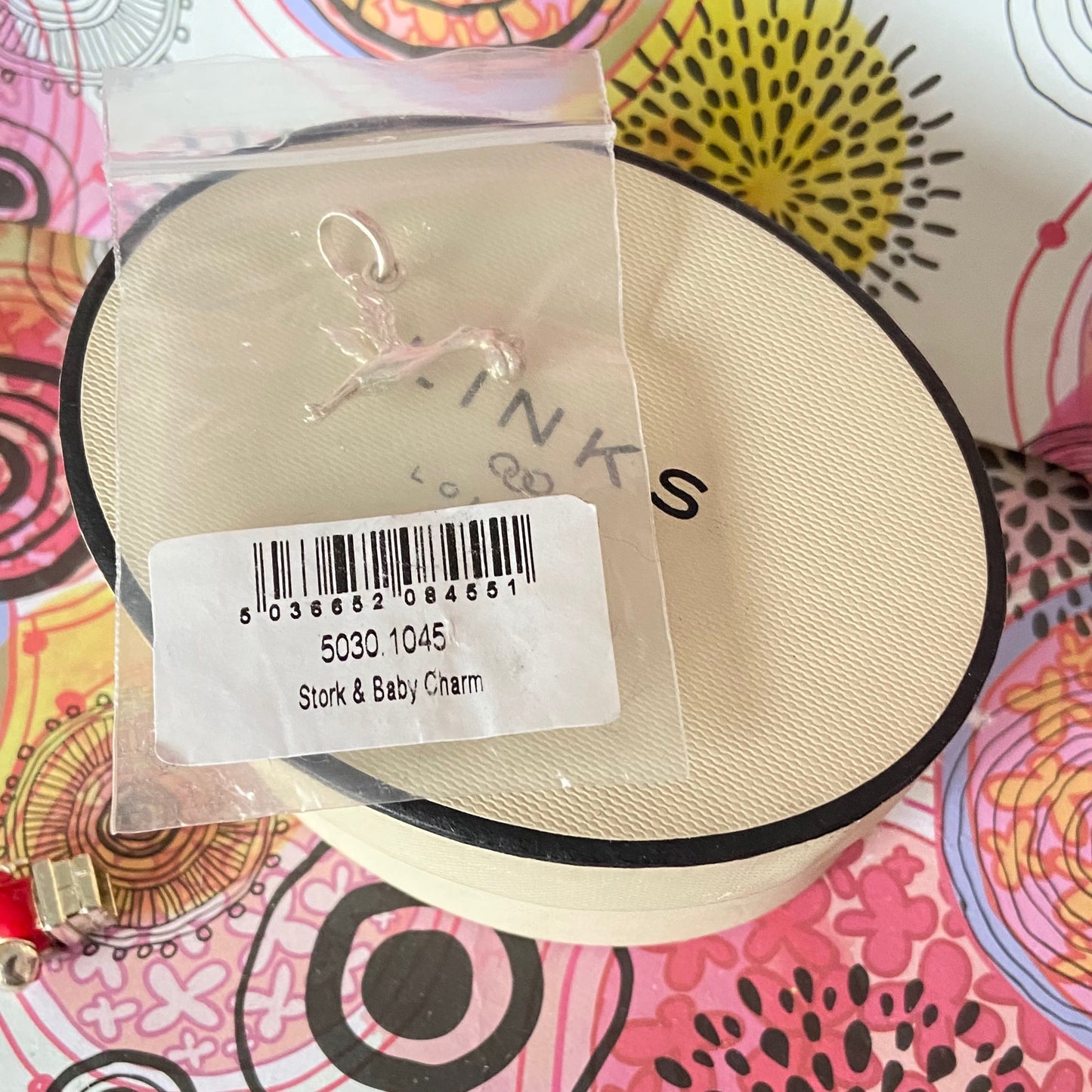 New! Links of London Stork and Baby charm.