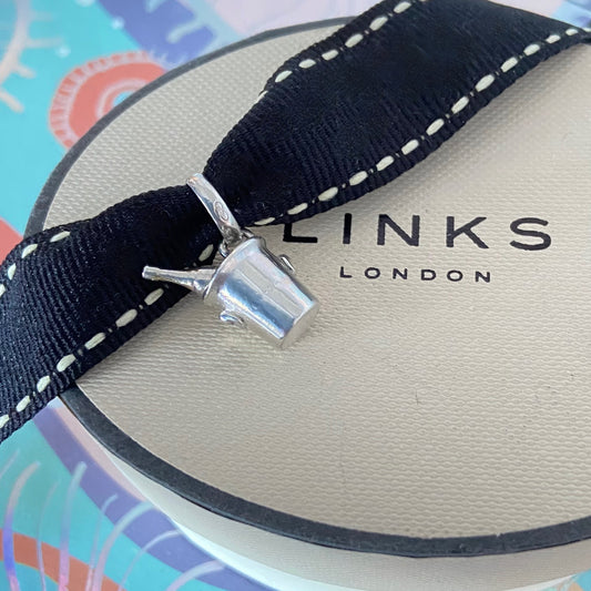 Preloved Links of London  Sterling Silver Champagne Bucket Charm minor wear