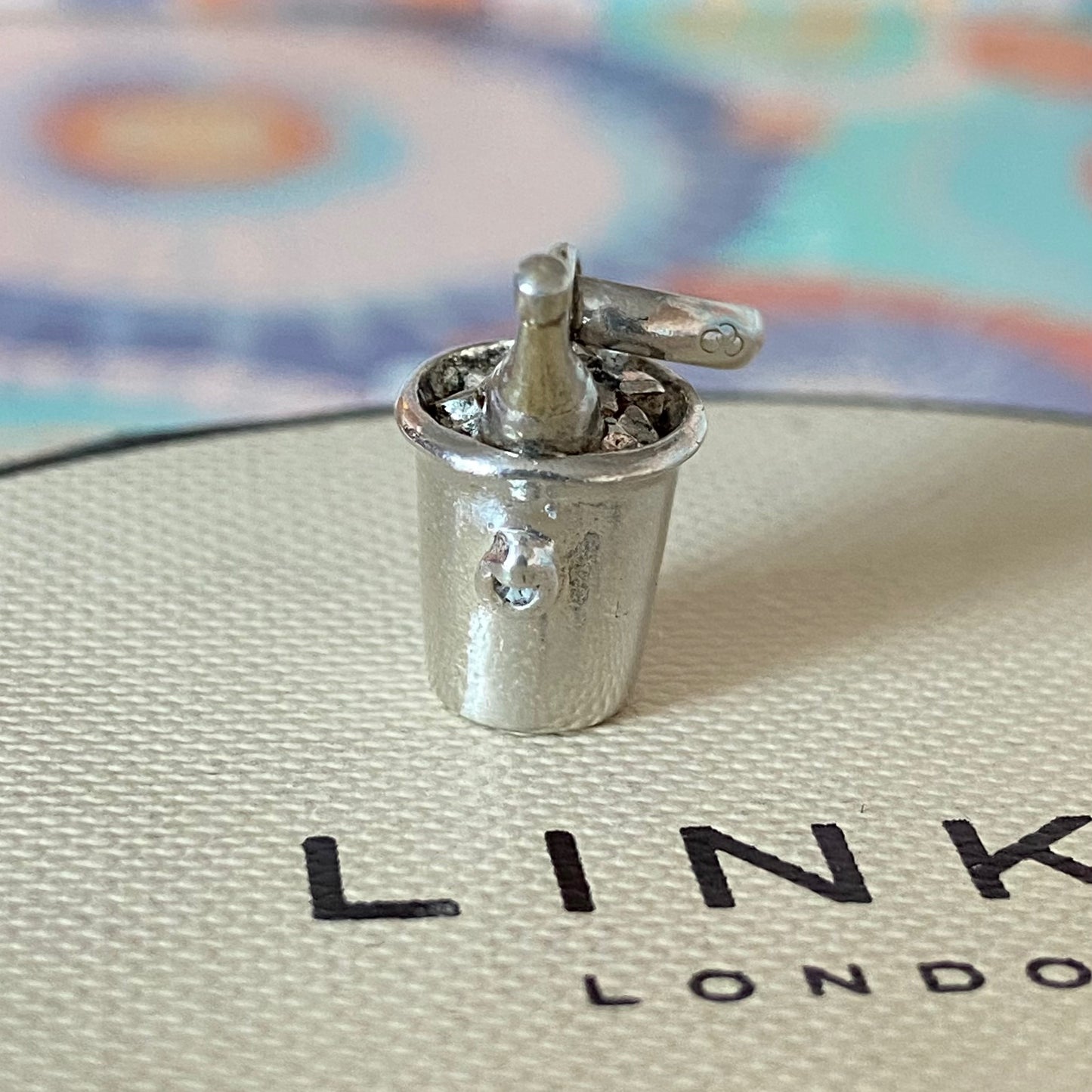 Preloved Links of London  Sterling Silver Champagne Bucket Charm minor wear