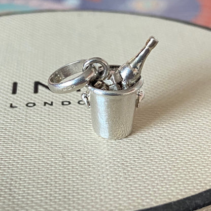Preloved Links of London  Sterling Silver Champagne Bucket Charm minor wear
