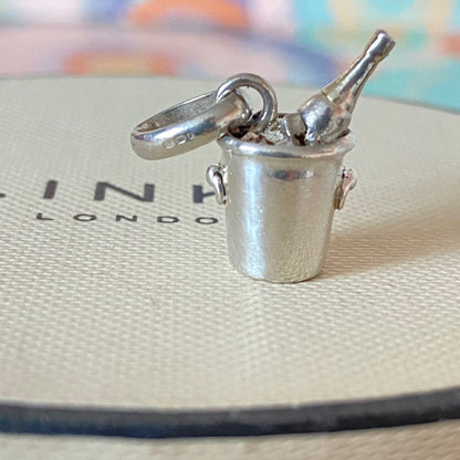 Preloved Links of London  Sterling Silver Champagne Bucket Charm minor wear