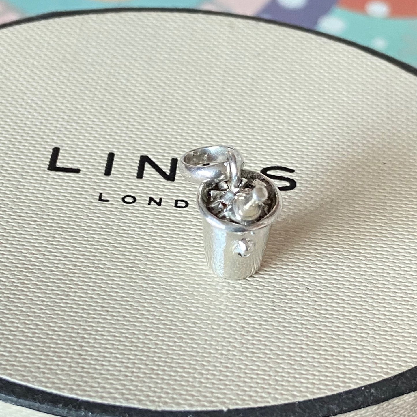 Preloved Links of London  Sterling Silver Champagne Bucket Charm minor wear