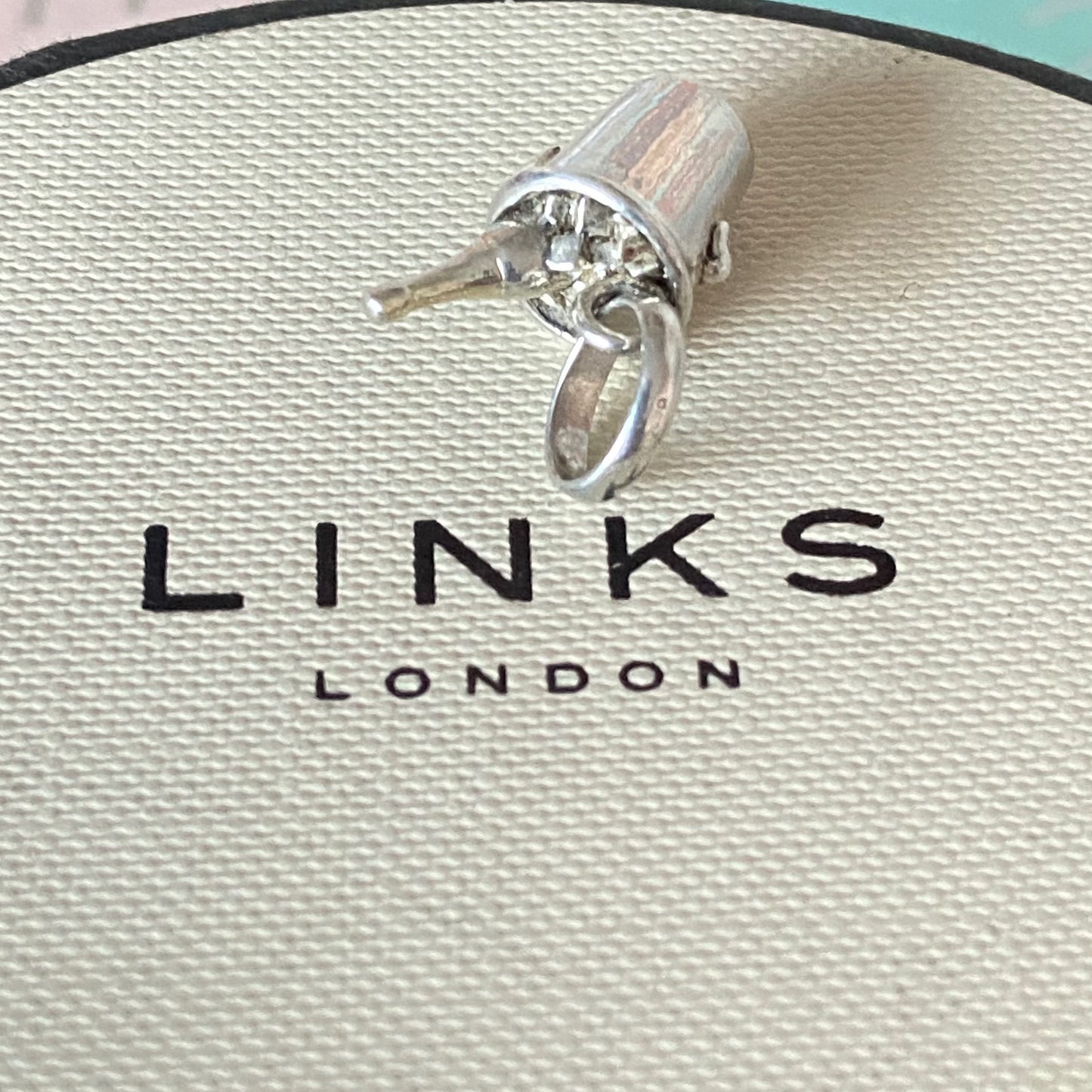 Preloved Links of London  Sterling Silver Champagne Bucket Charm minor wear