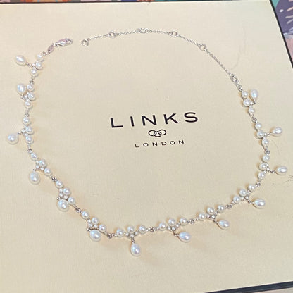 Links of London Silver and pearl Orbs Caraibes Choker