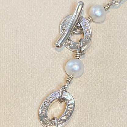 Links of London Sterling Silver Pearl Beaded Choker Necklace