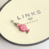 Links of London Pink Enamel Sweetie Sterling Silver Charm