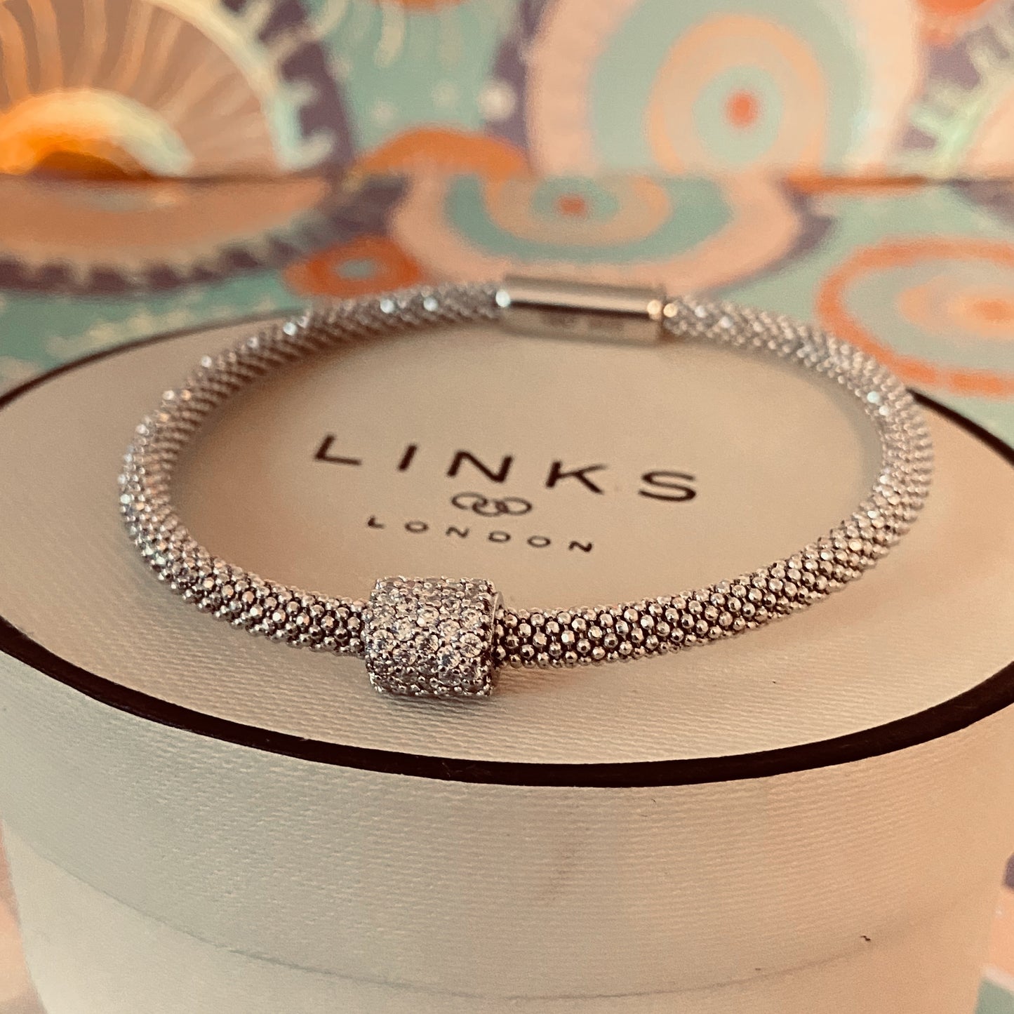 Links of London Silver Star Dust Bead Bracelet – 18.7 cm end to end Medium